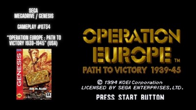 Operation Europe-Path to Victory 1939-45