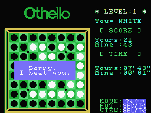 Computer Othello