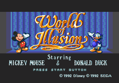 World of Illusion Starring Mickey Mouse & Donald Duck