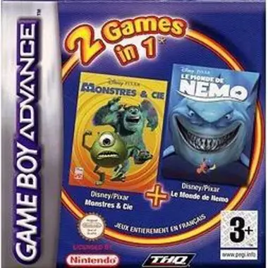 2 Games in 1 - Monstres & Cie + Monde de Nemo, Le