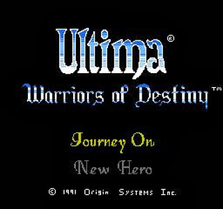 Ultima-Warriors of Destiny