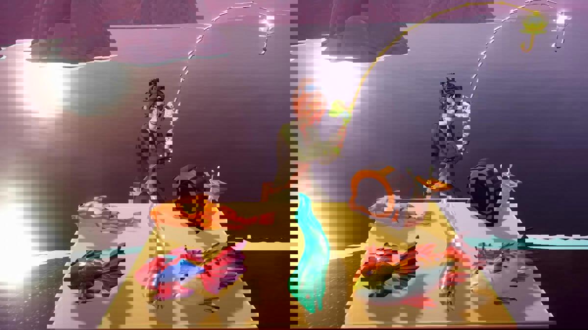 Cách bắt toàn bộ cá ở Wishblossom Ranch trong Disney Dreamlight Valley