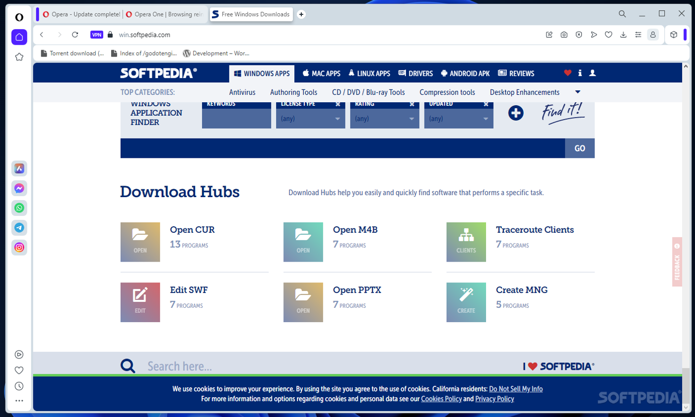 Opera One 124/125: cập nhật Beta & Developer (Freeware)