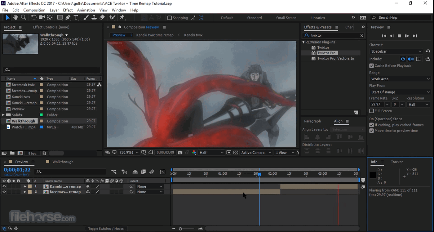 Twixtor 8.1.1: Bản cập nhật tinh chỉnh cho slow motion