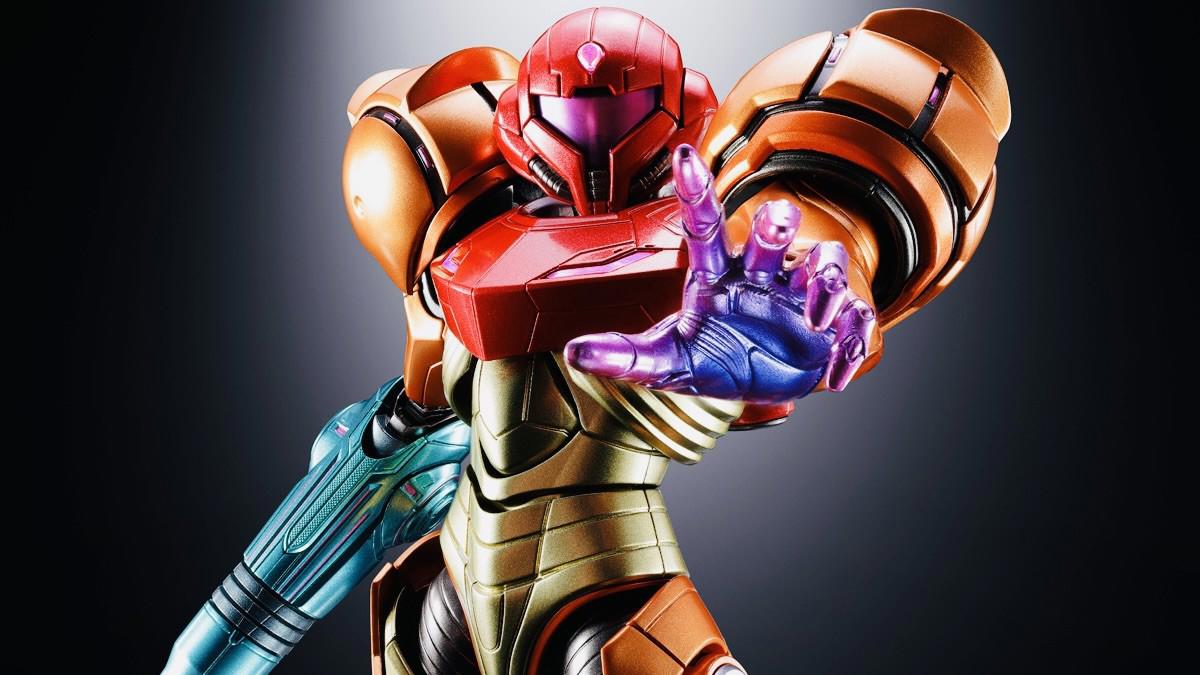 Samus Aran Chogokin 21cm: Mô hình diecast có đèn LED nổi bật