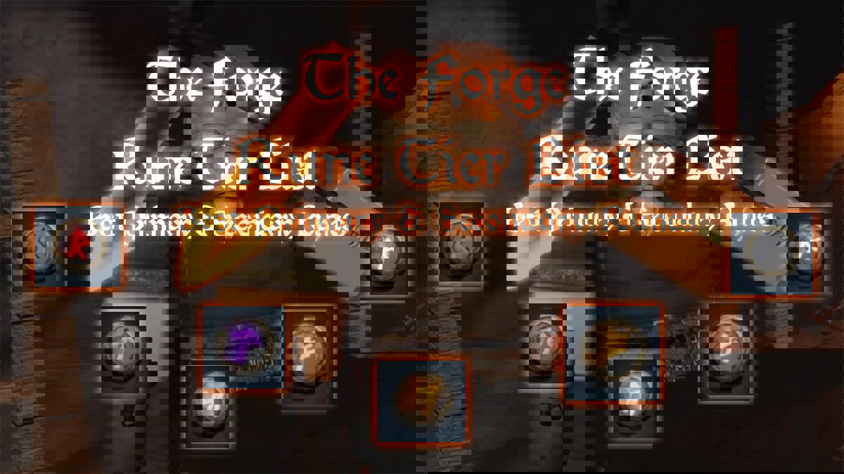 The Forge Rune Tier List – Best Runes [RELEASE]