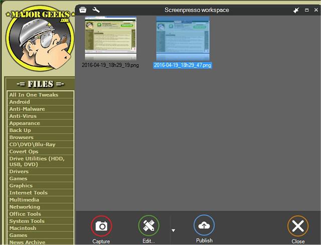Screenpresso 2.1.36 - Cập nhật nhẹ, tối ưu ổn định