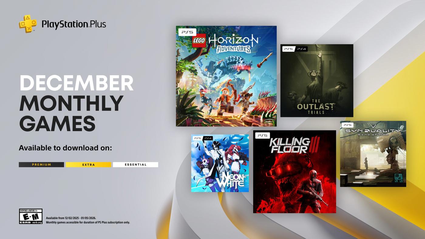 PlayStation Plus tháng 12: LEGO Horizon, Killing Floor 3 và The Outlast Trials