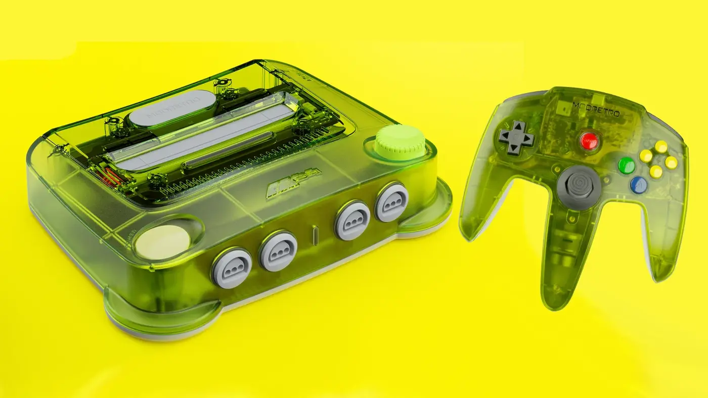 ModRetro công bố ảnh mới của máy M64 và tay cầm
