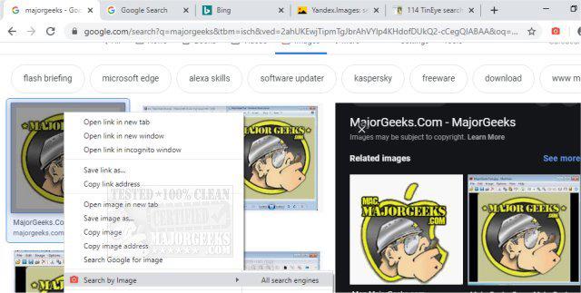 Search by Image 8.1.2 cho Chrome, Firefox, Edge và Opera