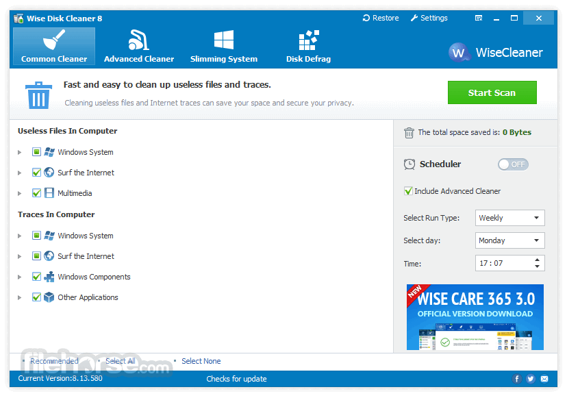 Wise Disk Cleaner 11.3.0: Cập nhật tối ưu cho dọn dẹp và giải phóng dung lượng