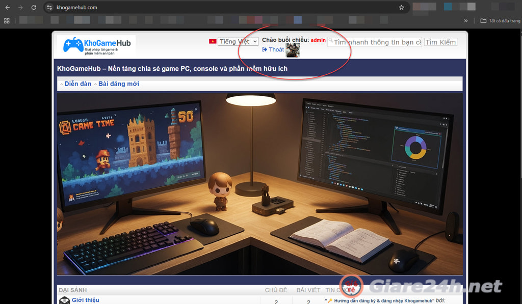 login at khogamehub.com