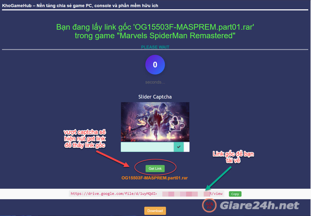 hướng dẫn download tại khogamgehub