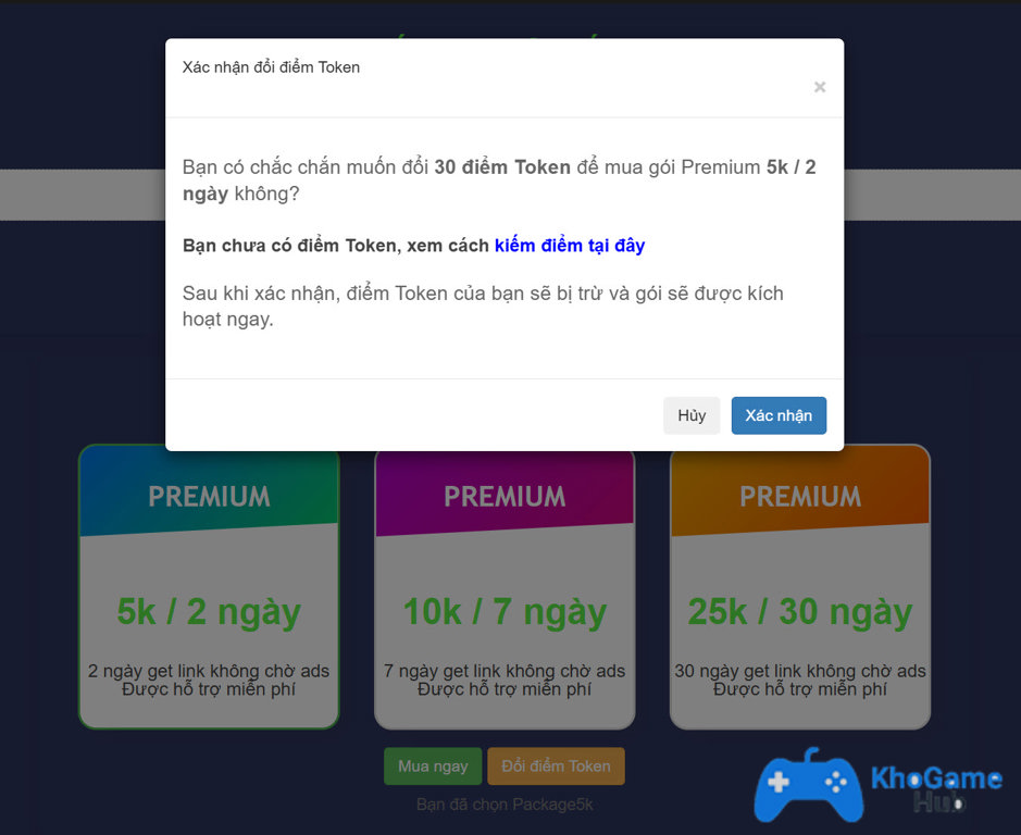 đổi điểm Token đổi điểm Token
