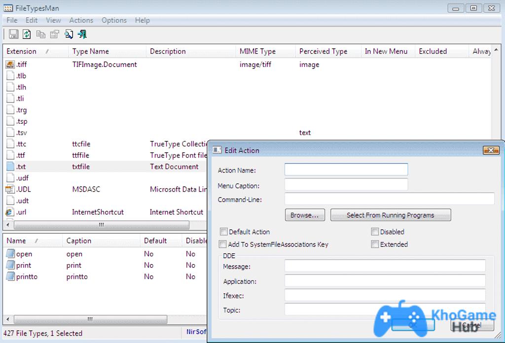 Tải và cài đặt FileTypesMan - Quản lý loại file trên Windows