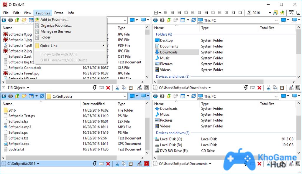 Tải và cài đặt Q-Dir — Trình quản lý file đa cửa sổ nhẹ và tiện dụng