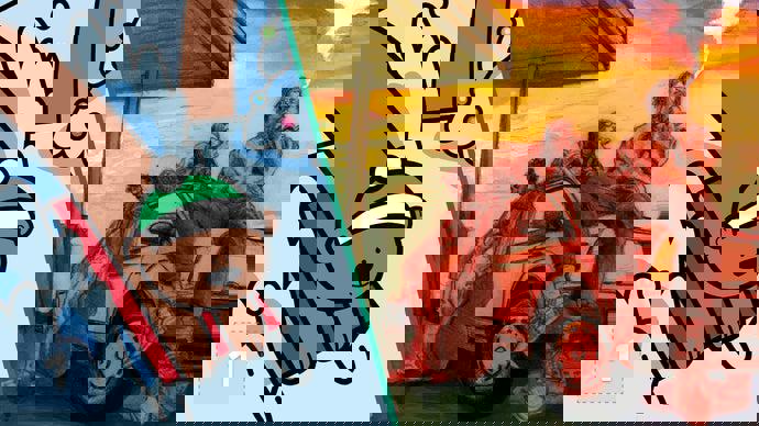 Keep Driving: máy kéo, tiếng rít lốp và trailer gây chú ý