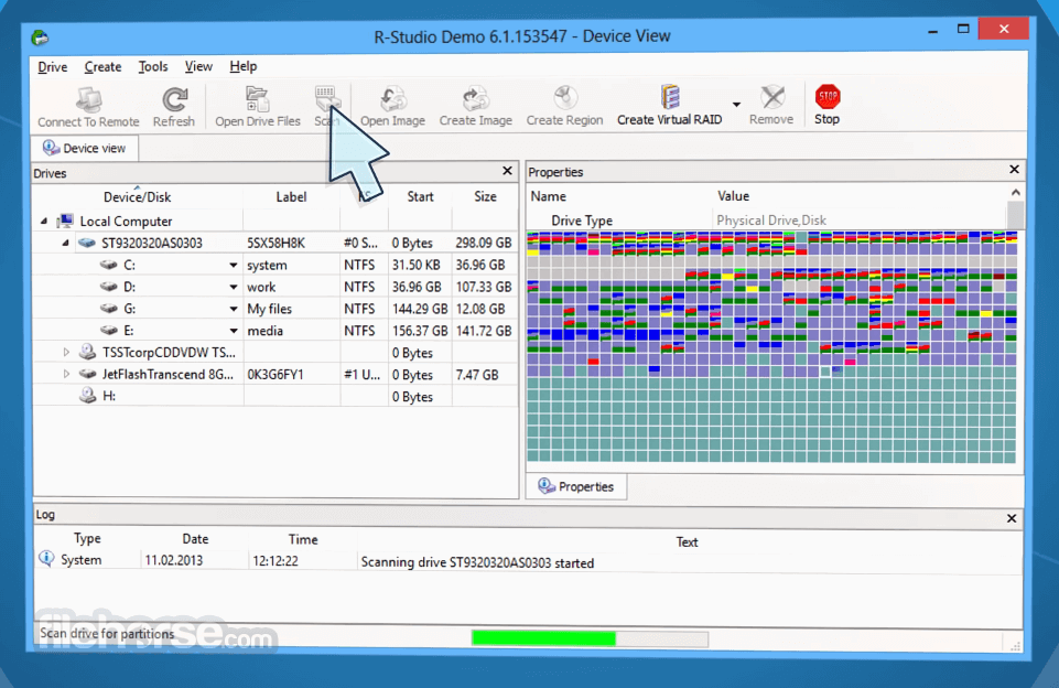 R-Studio 9.5 build 191645: Cập nhật công cụ khôi phục dữ liệu