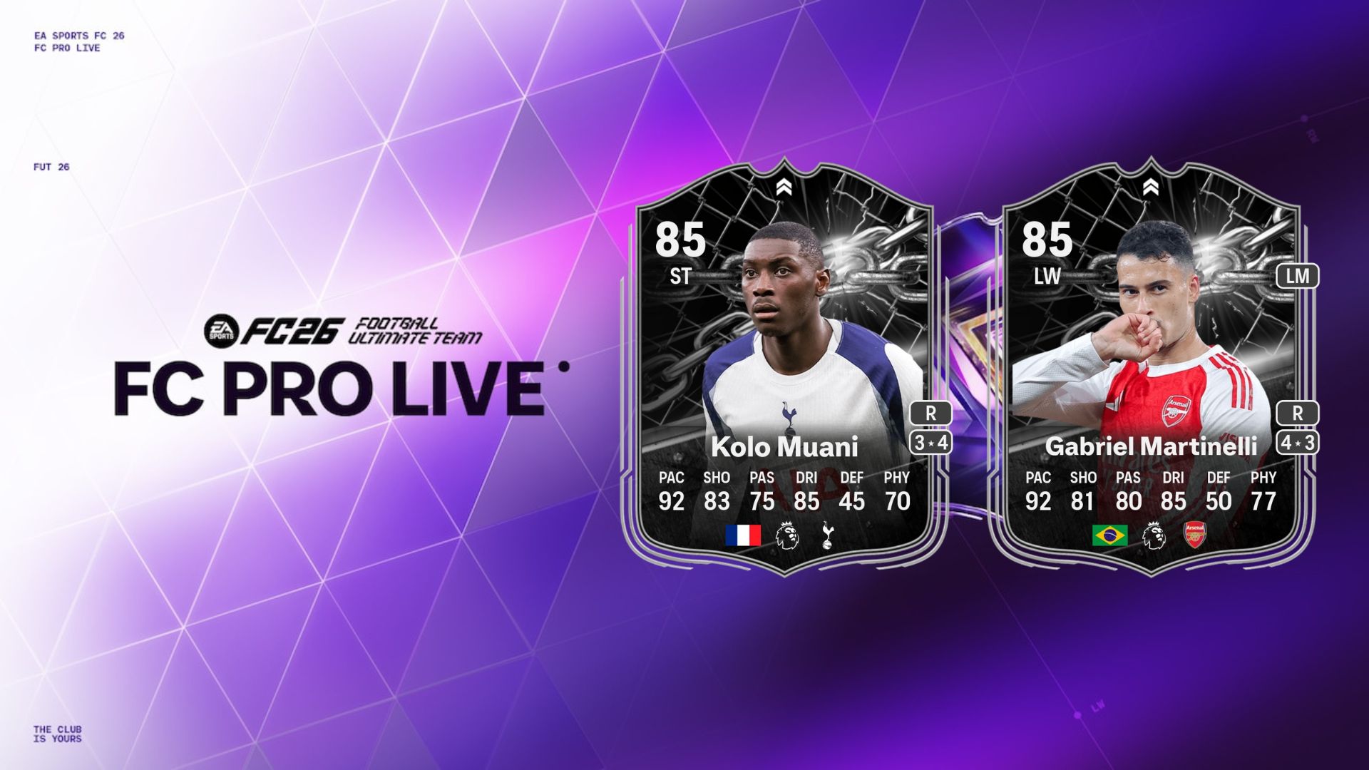 All FC 26 Kolo Muani vs Martinelli Showdown SBC: overview and how to complete