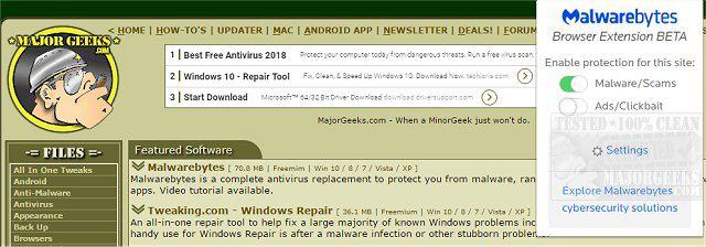 Malwarebytes Browser Guard 3.0.14 cho Chrome và Firefox cập nhật