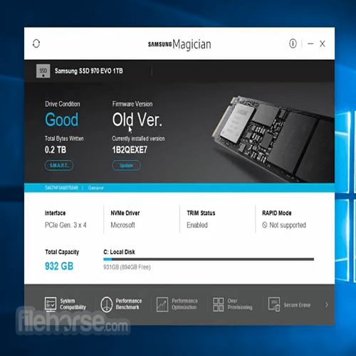 Samsung Magician 9.0.0: Quản lý SSD được làm mới