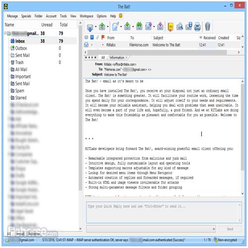 The Bat! Professional 11.5.1 (64-bit) cập nhật: cải tiến hiệu năng và ổn định